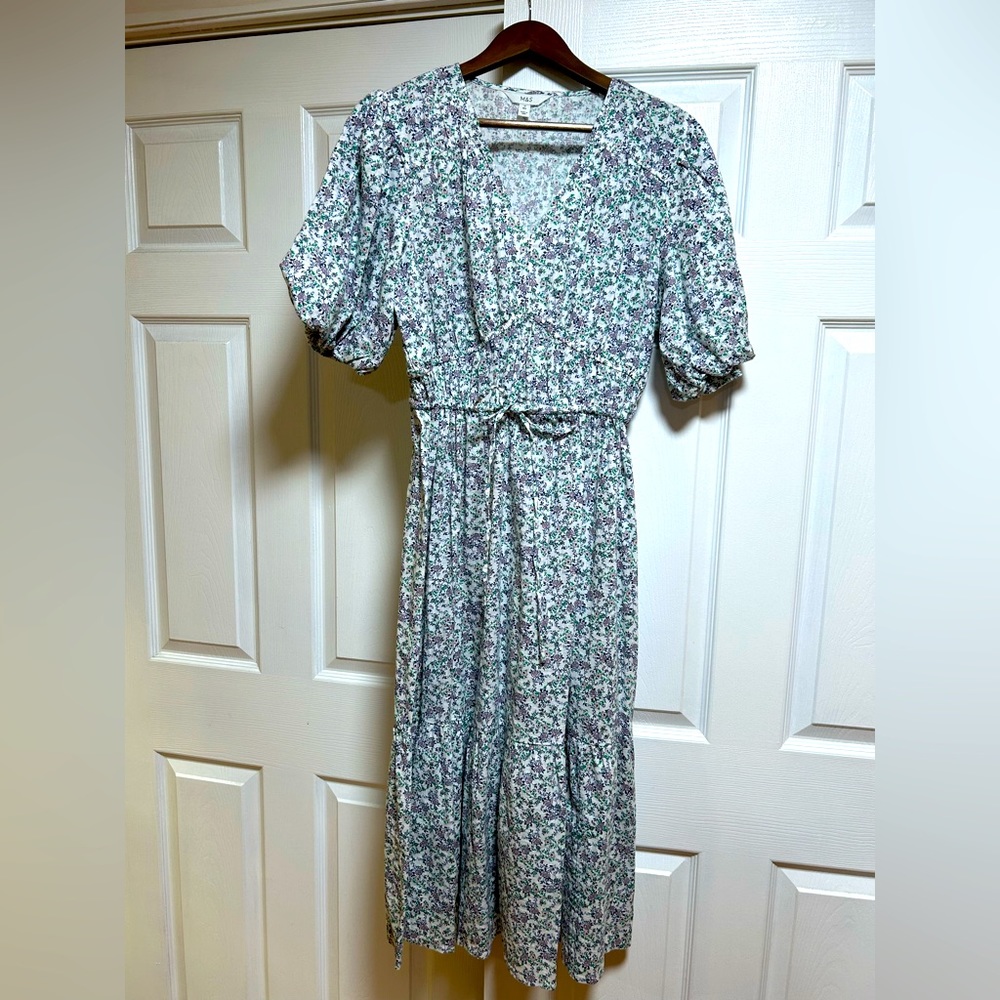 Marks & Spencer Maxi Floral Dress Size 8 (12UK)